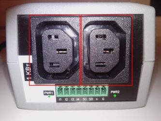 Connecting equipment that is plugged to PWR sockets of a NetPing 2 PWR-220 v2 SMS device